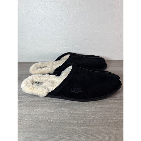 UGG Men's SCUFF Casual Comfort Suede Slip On Slippers BLACK 1101111 US 14 UK 13 - Picture 4 of 7